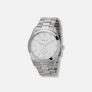 Moretime herrklocka metallband vit/silver - 40 mm