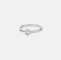 Ring i äkta silver - 5 mm Kubisk Zirkonia