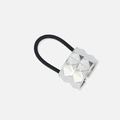 Hårsnodd - silverfärgad hair cuff med nitar