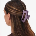 Lila hårklämma 10 cm
