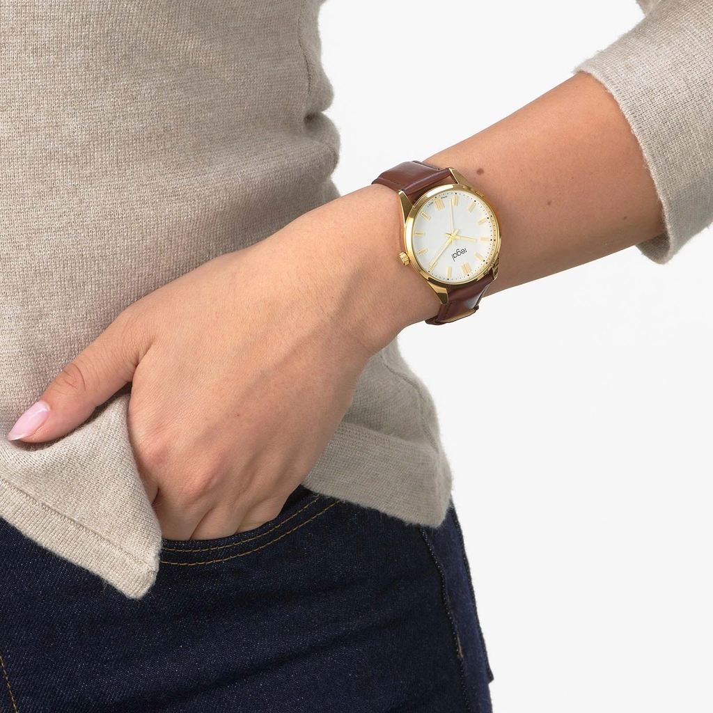 Regal damklocka brun/vit - 36 mm