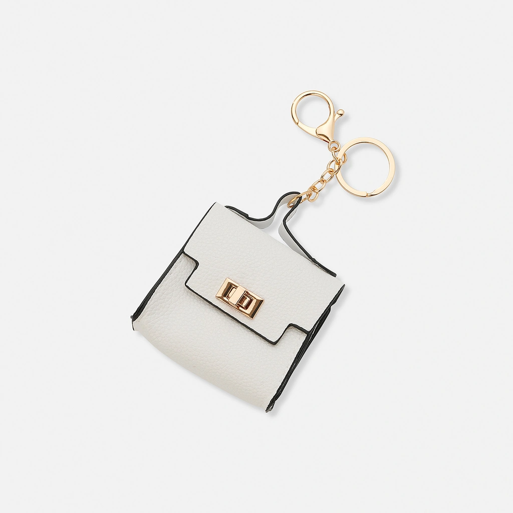 Väskaccessoar - vit mini-väska