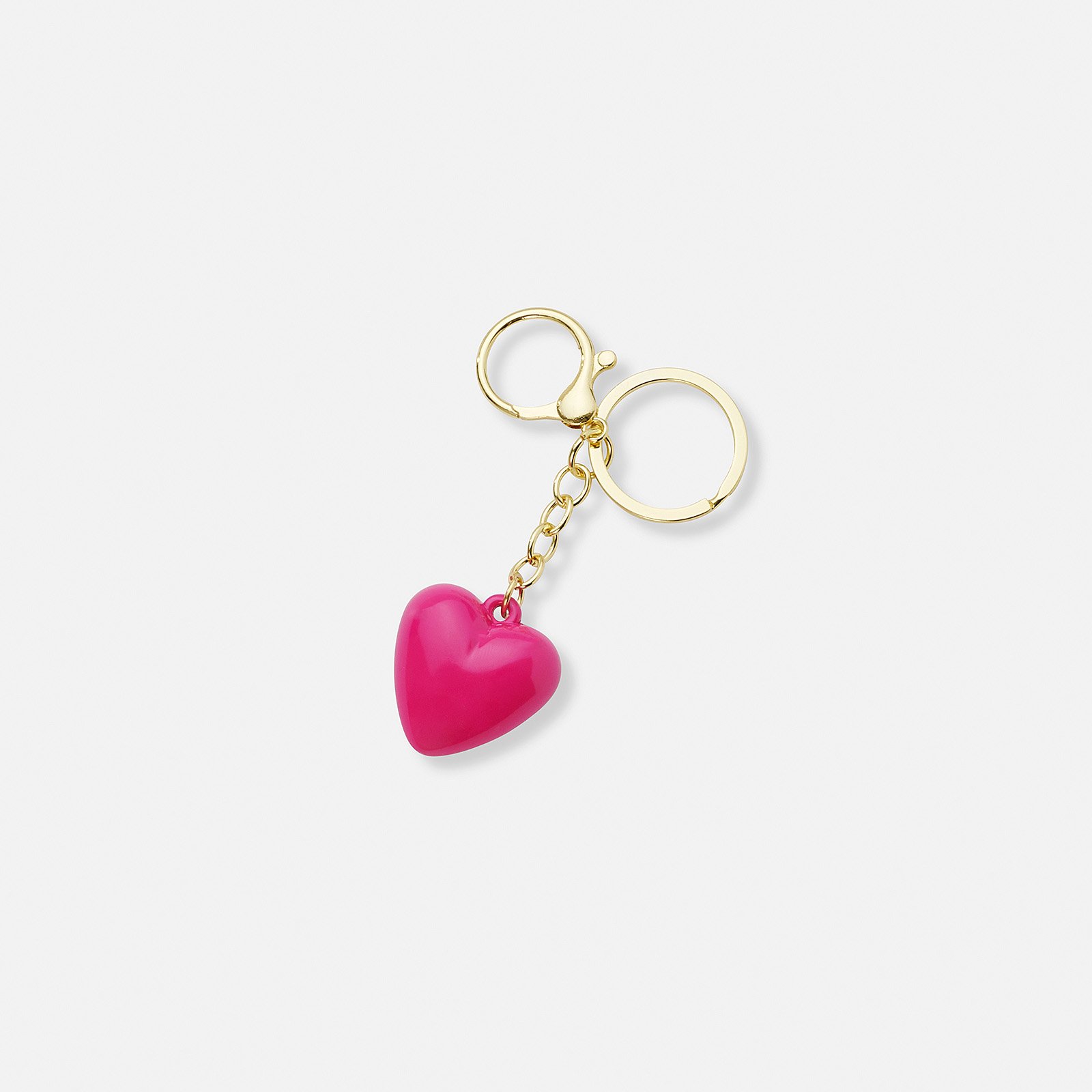 Väskaccessoar - rosa hjärta