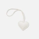 Väskaccessoar - vitt hjärta