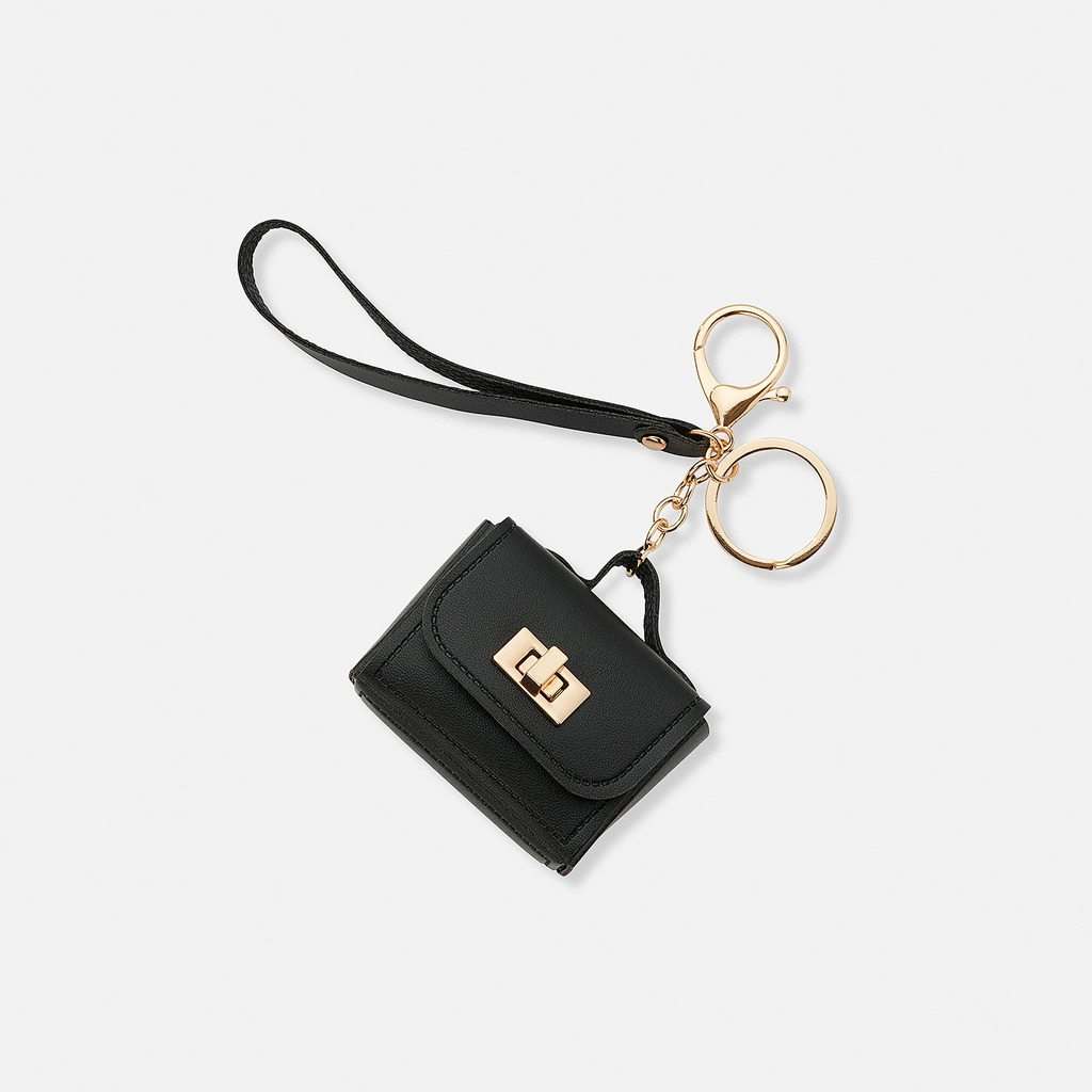 Väskaccessoar - svart mini-väska