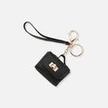 Väskaccessoar - svart mini-väska