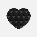 Mobilhållare med sugkoppar, svart hjärta