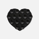 Mobilhållare med sugkoppar, svart hjärta