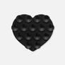 Mobilhållare med sugkoppar, svart hjärta