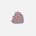 Mobilaccessoar 3D-sticker, "do your thing"