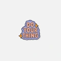 Mobilaccessoar 3D-sticker, "do your thing"