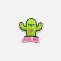 Mobilaccessoar 3D-sticker, kaktus "hug me"