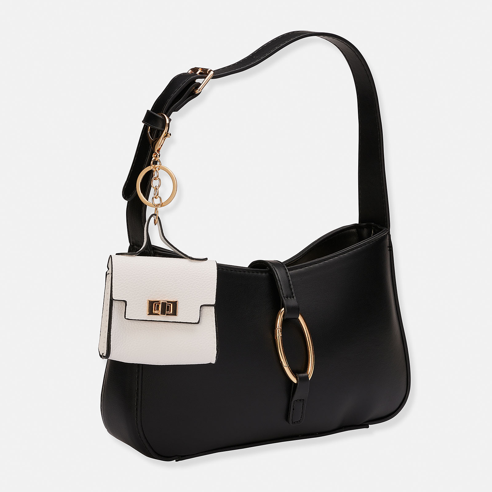 Väskaccessoar - vit mini-väska