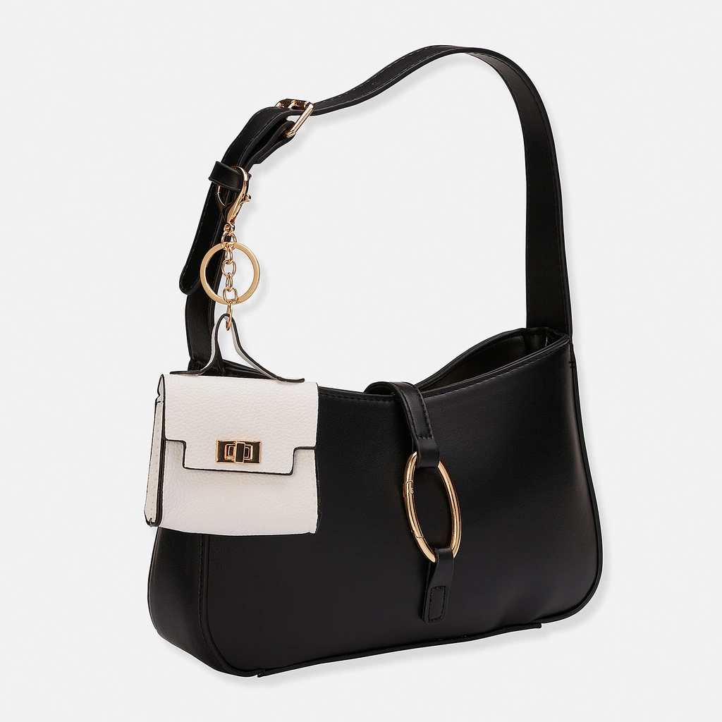 Väskaccessoar - vit mini-väska