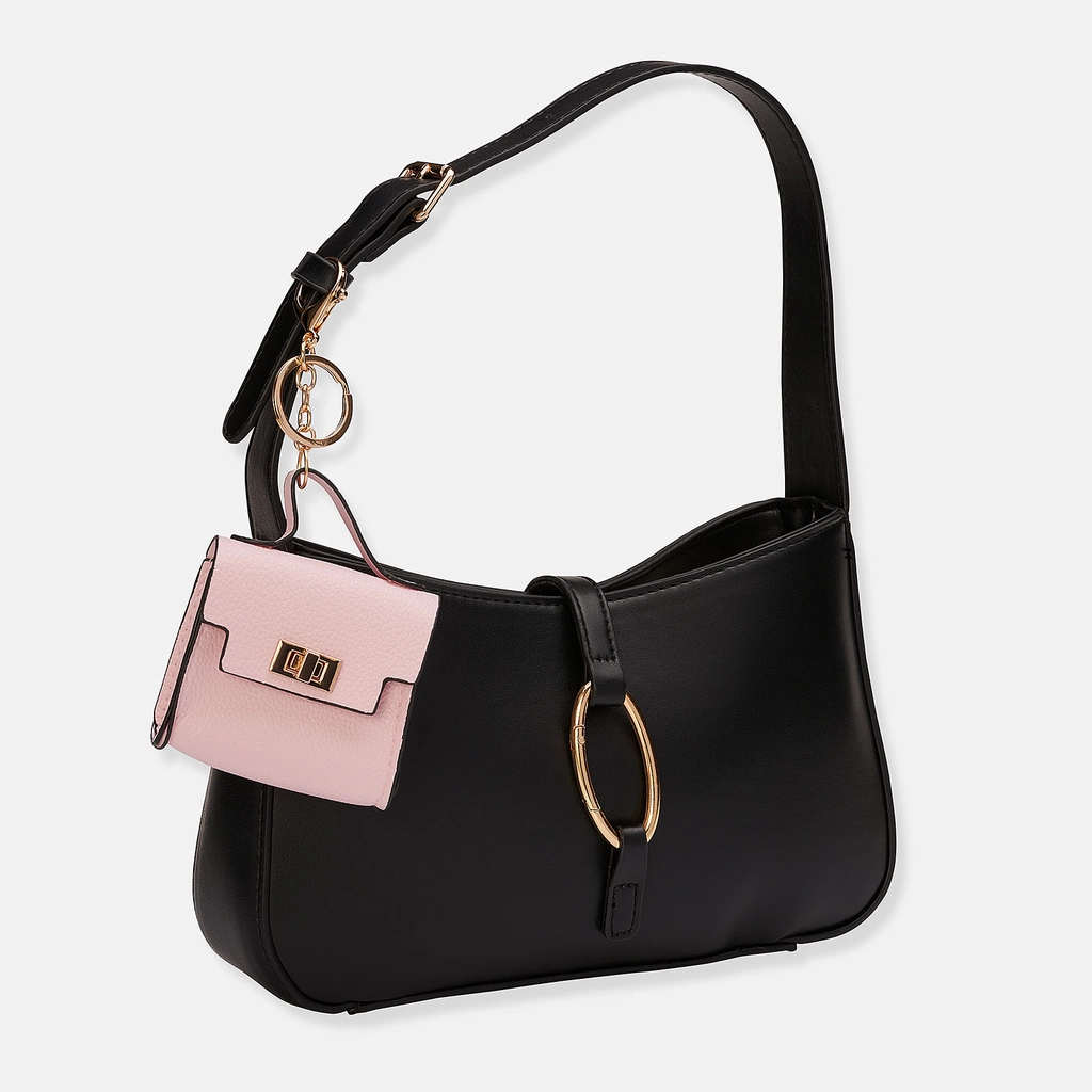 Väskaccessoar - ljusrosa  mini-väska