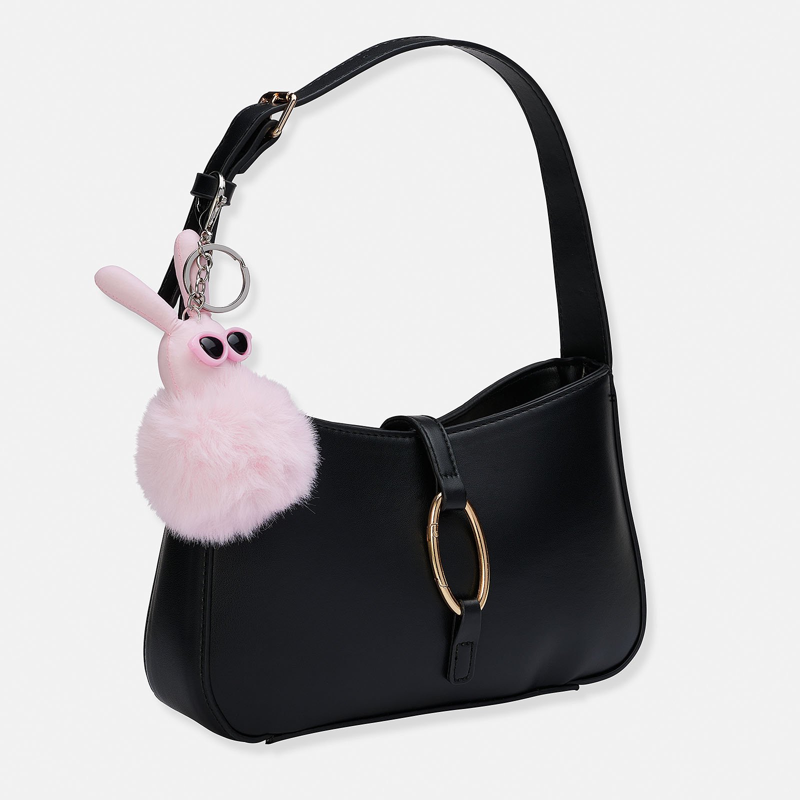 Väskaccessoar - ljusrosa kanin Väskaccessoar - ljusrosa kanin