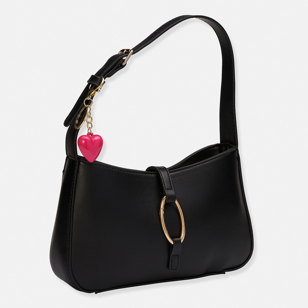 Väskaccessoar - rosa hjärta