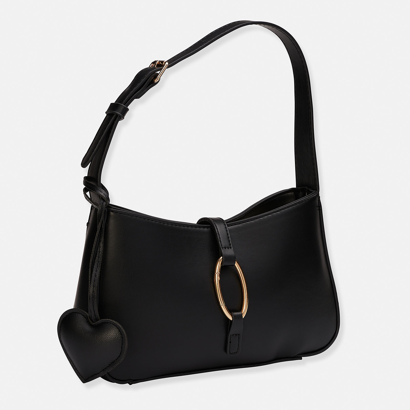 Väskaccessoar - svart hjärta