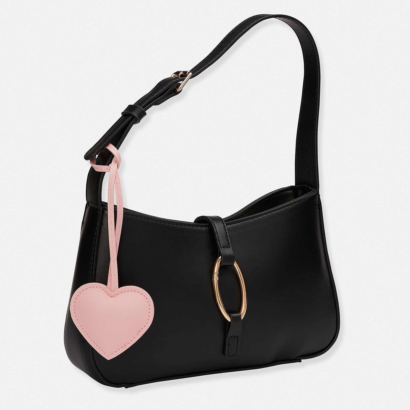 Väskaccessoar - ljusrosa hjärta