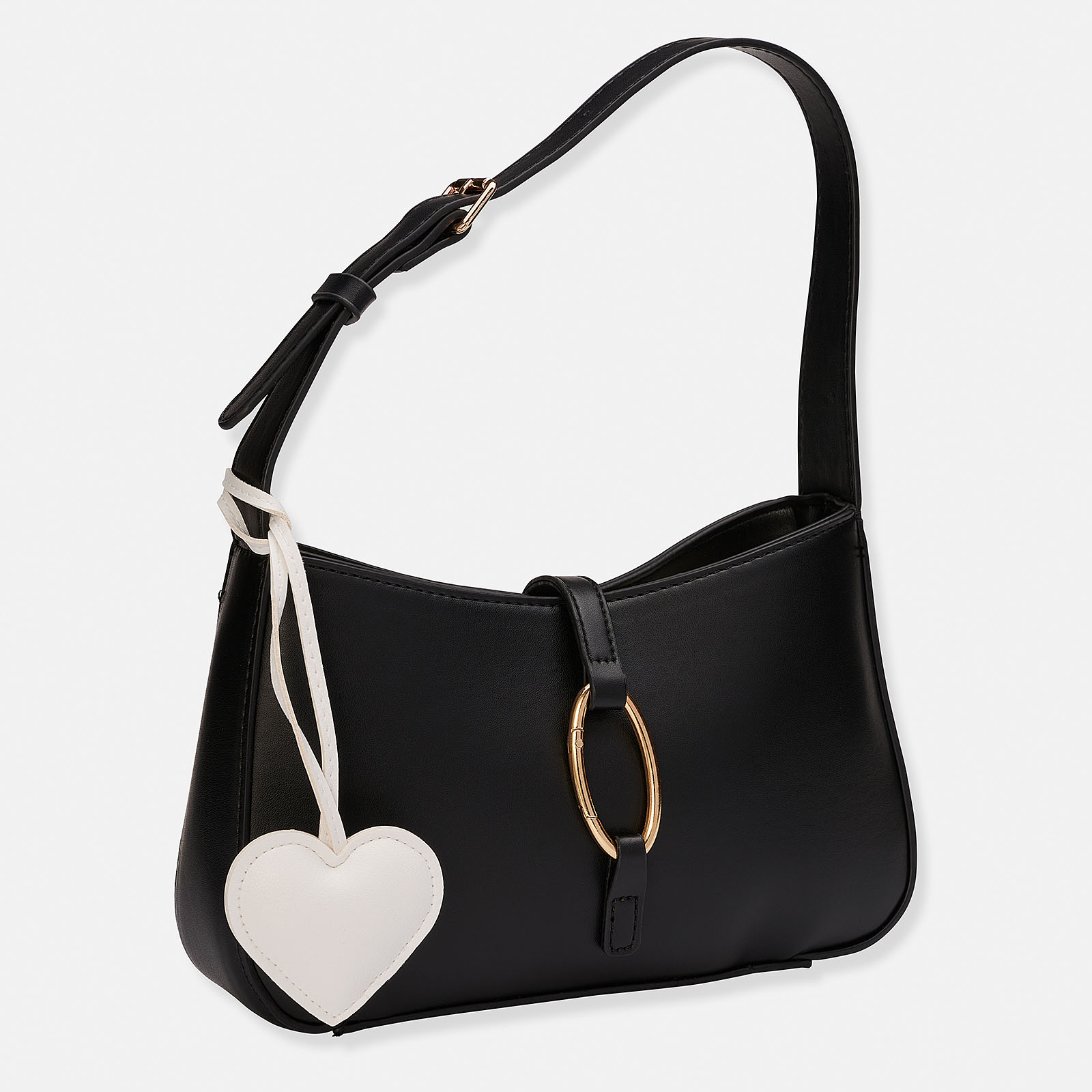 Väskaccessoar - vitt hjärta