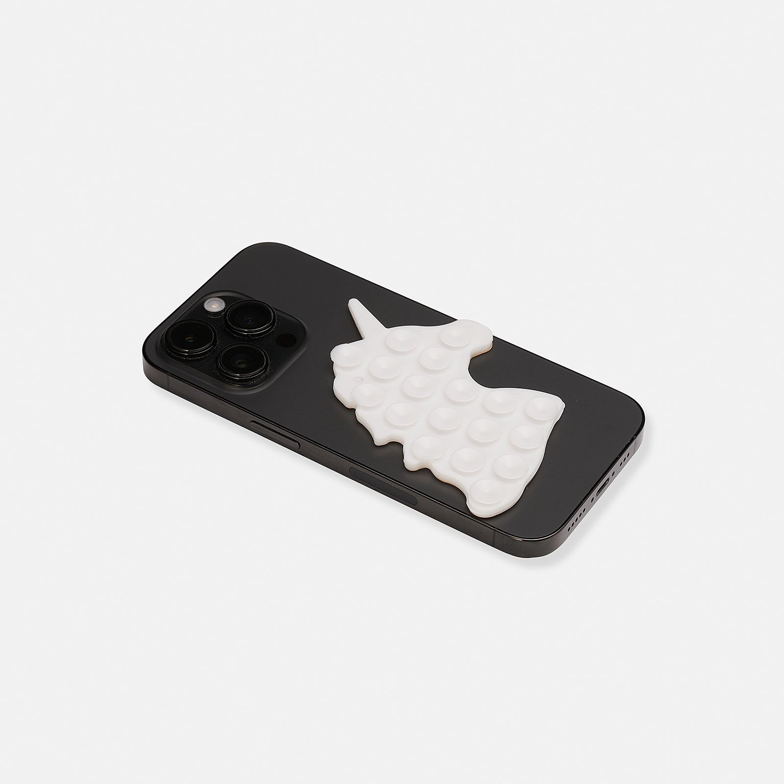 Mobilhållare med sugkoppar, vit enhörning