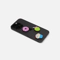 Mobilaccessoar 3D-sticker, lila donut