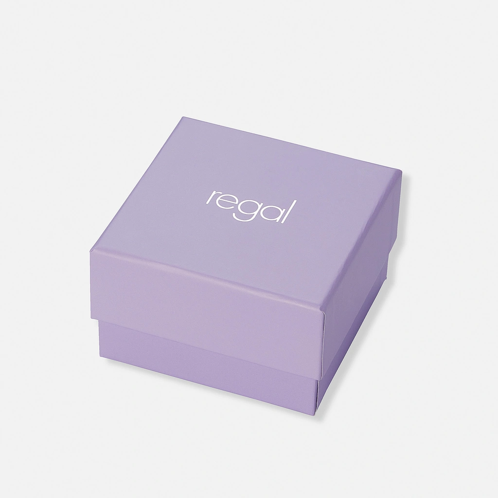 Regal barn klockset med halsband, lila 26 mm