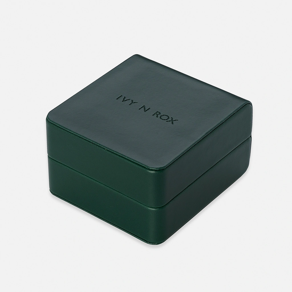 Ivy n Rox Embrace damklocka, silver/vit - 17x28 mm