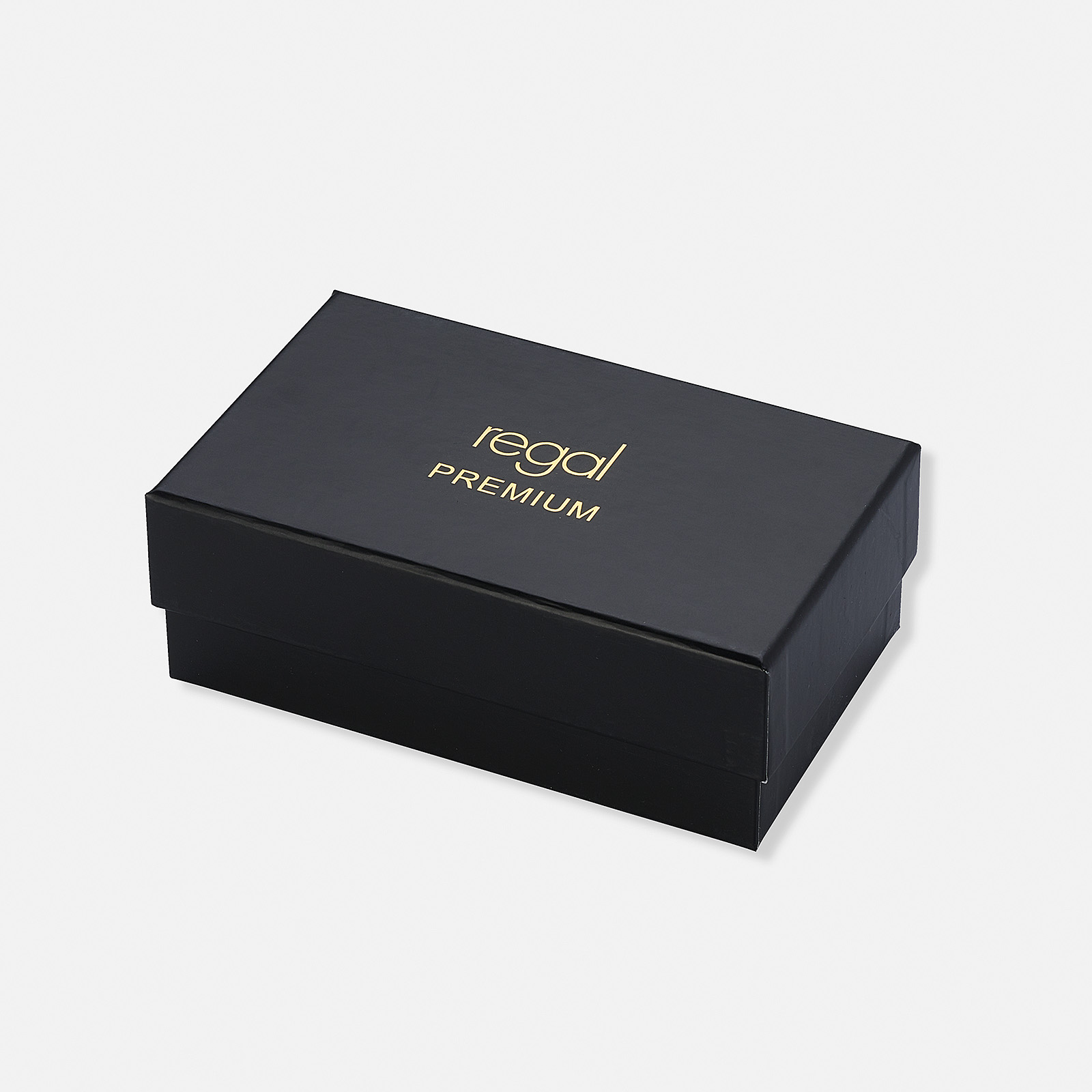 Regal klockset herr, fyrkantig, vit/guld - 33x33 mm