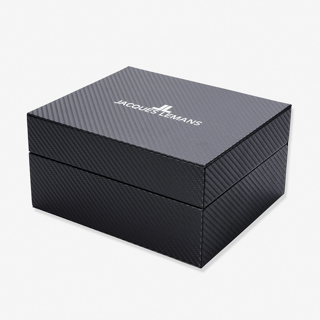 Jacques Lemans Liverpool herrklocka - set vit/stål, 44 mm