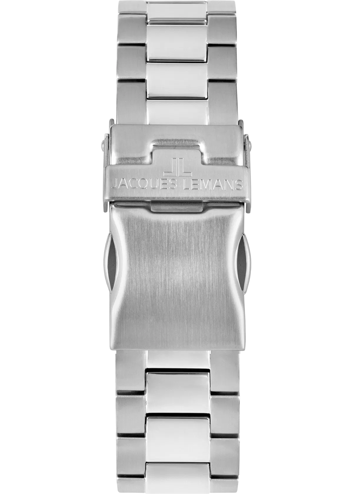 Jacques Lemans Derby - damklocka, vit/stål, 34 mm Jacques Lemans Derby - damklocka, vit/stål, 34 mm