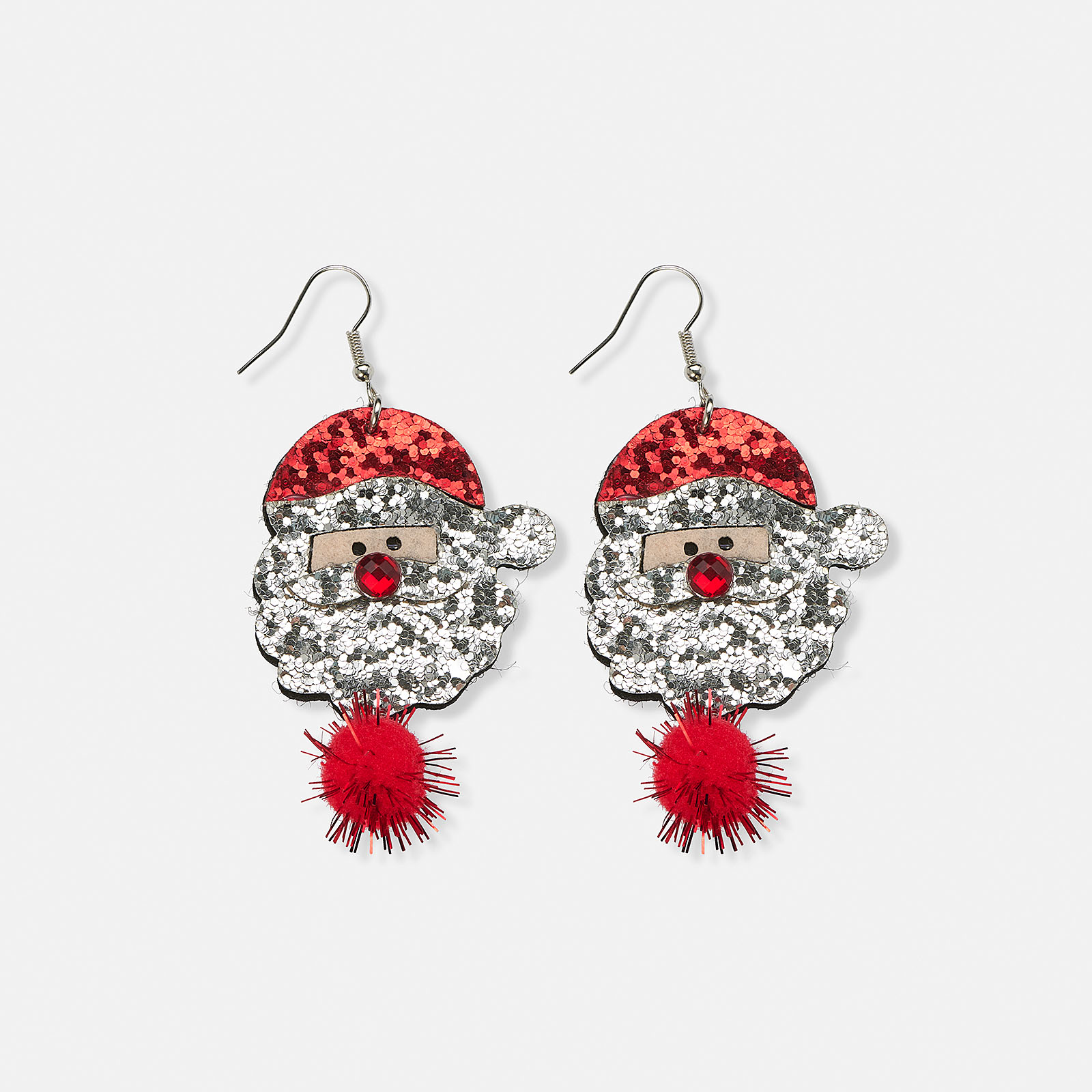 Julörhängen med glittrig tomte Julörhängen med glittrig tomte