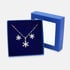 Örhängen & halsband set i äkta silver - snöflingor