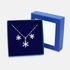 Örhängen & halsband set i äkta silver - snöflingor