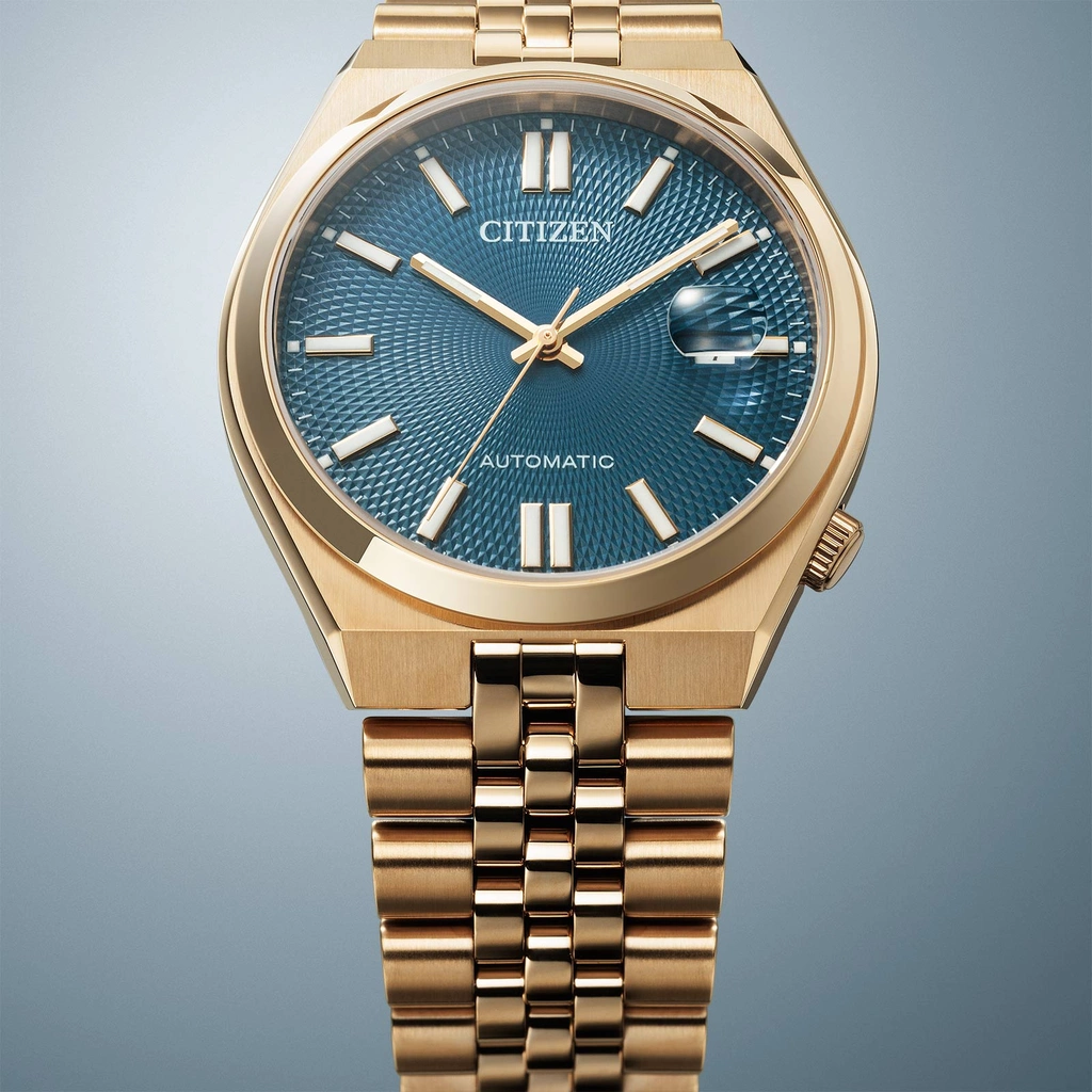Citizen Tsuyosa 60 Automatic - guld/blå 40mm NK0023-57L