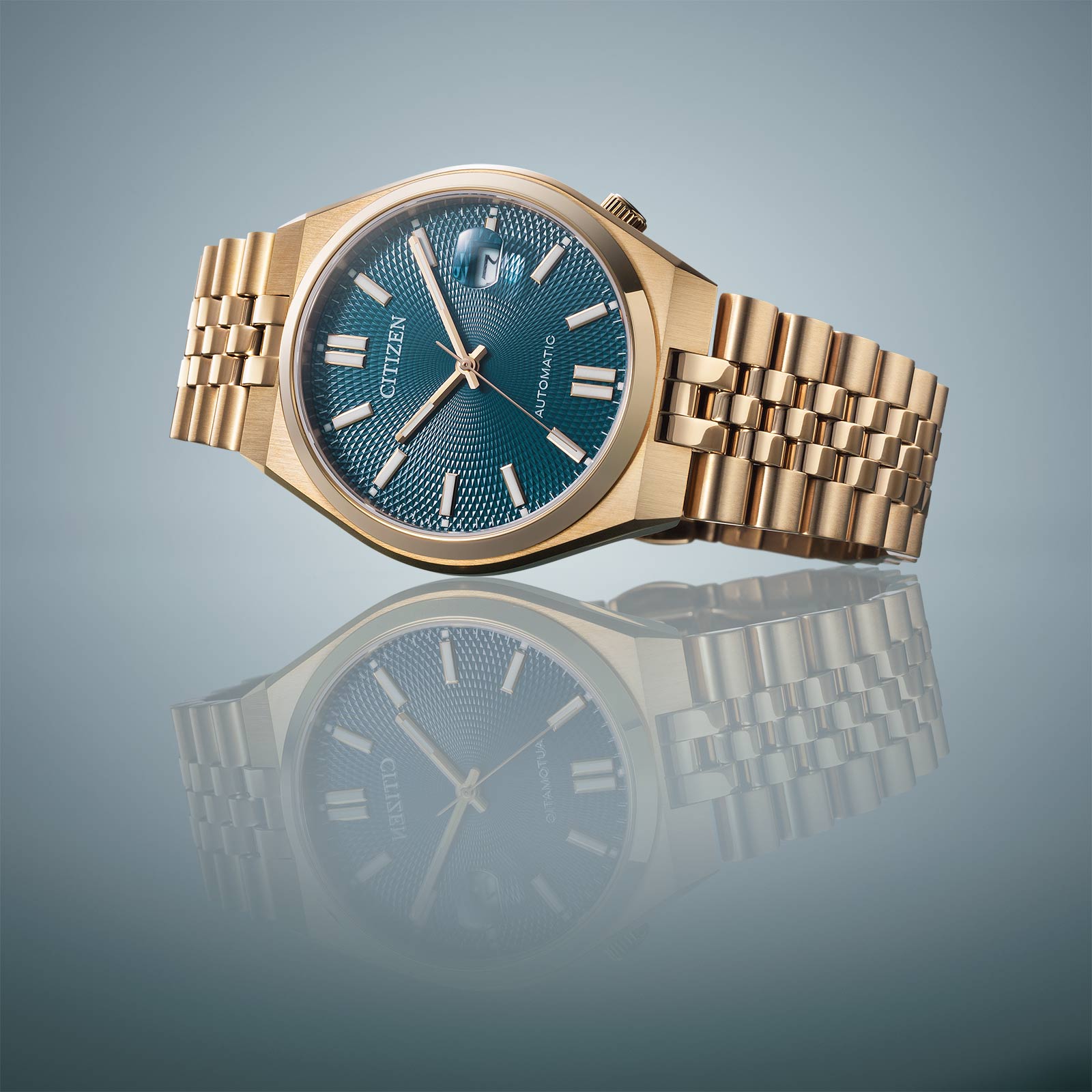 Citizen Tsuyosa 60 Automatic - guld/blå 40mm NK0023-57L