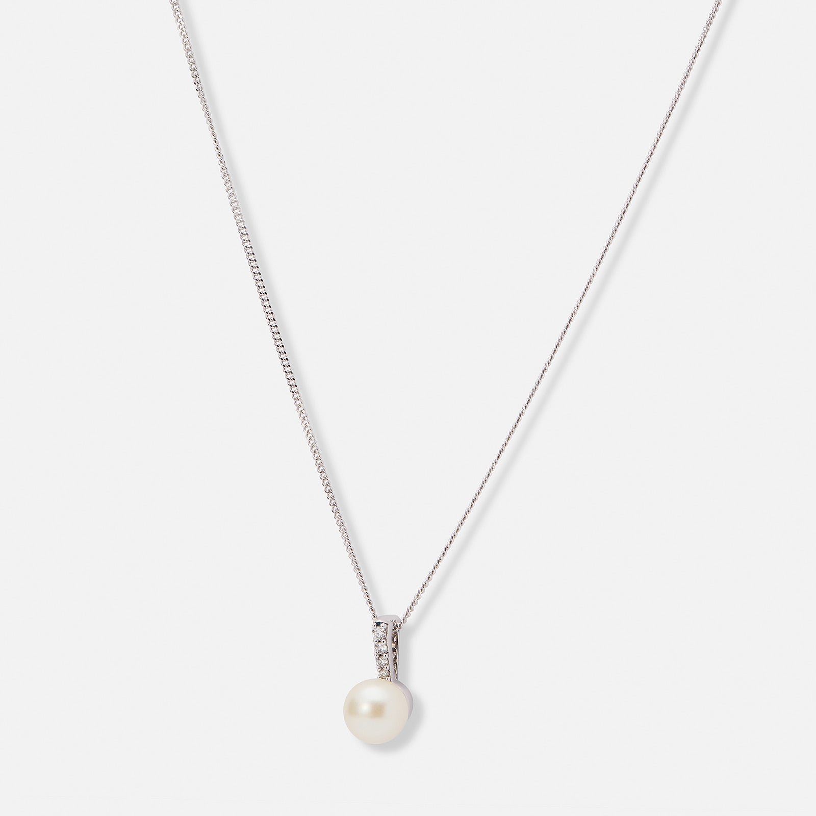 Je t´aime halsband 18K vitguld - Perle d’Huître Lumière Akoya