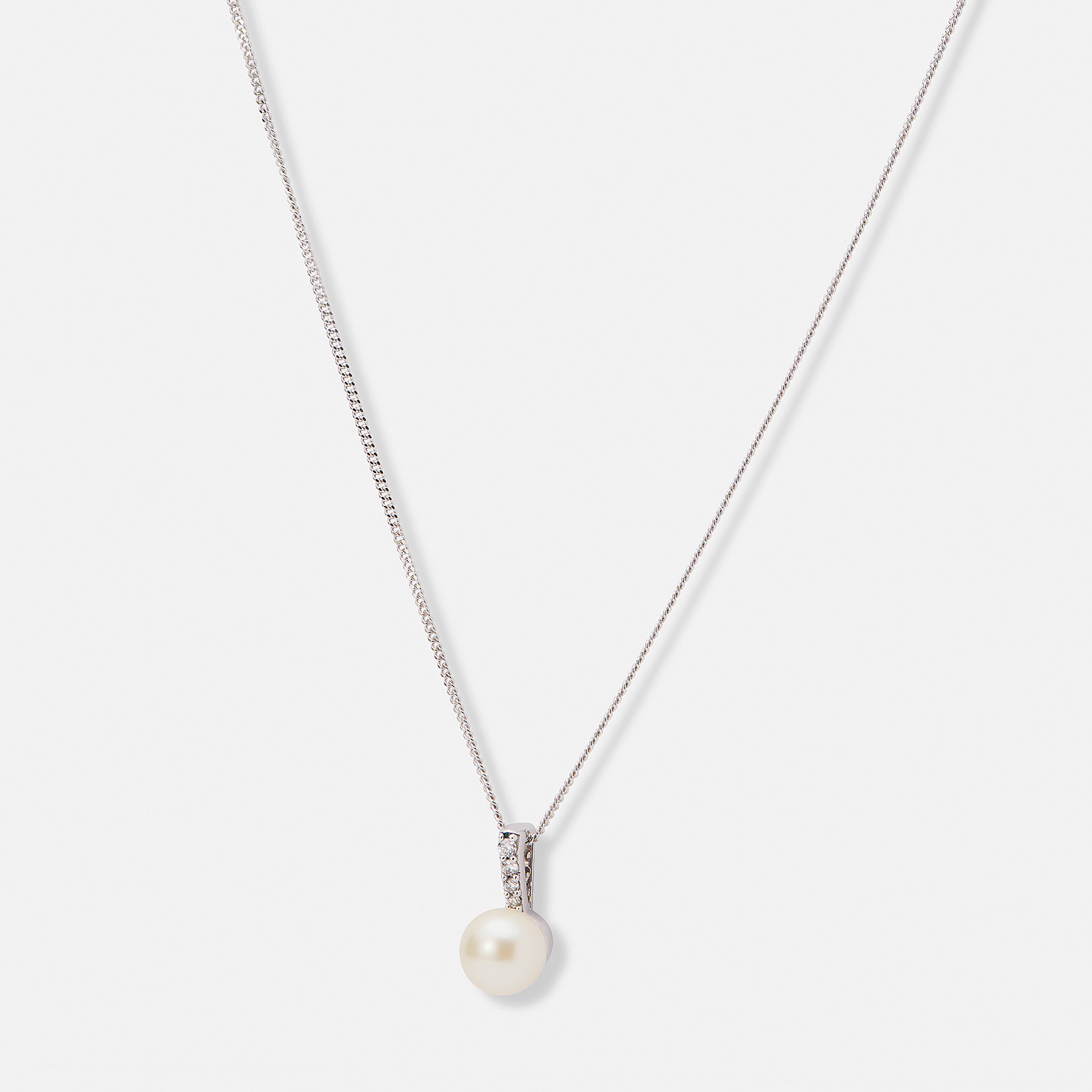 Je t´aime halsband 18K vitguld - Perle d’Huître Lumière Akoya