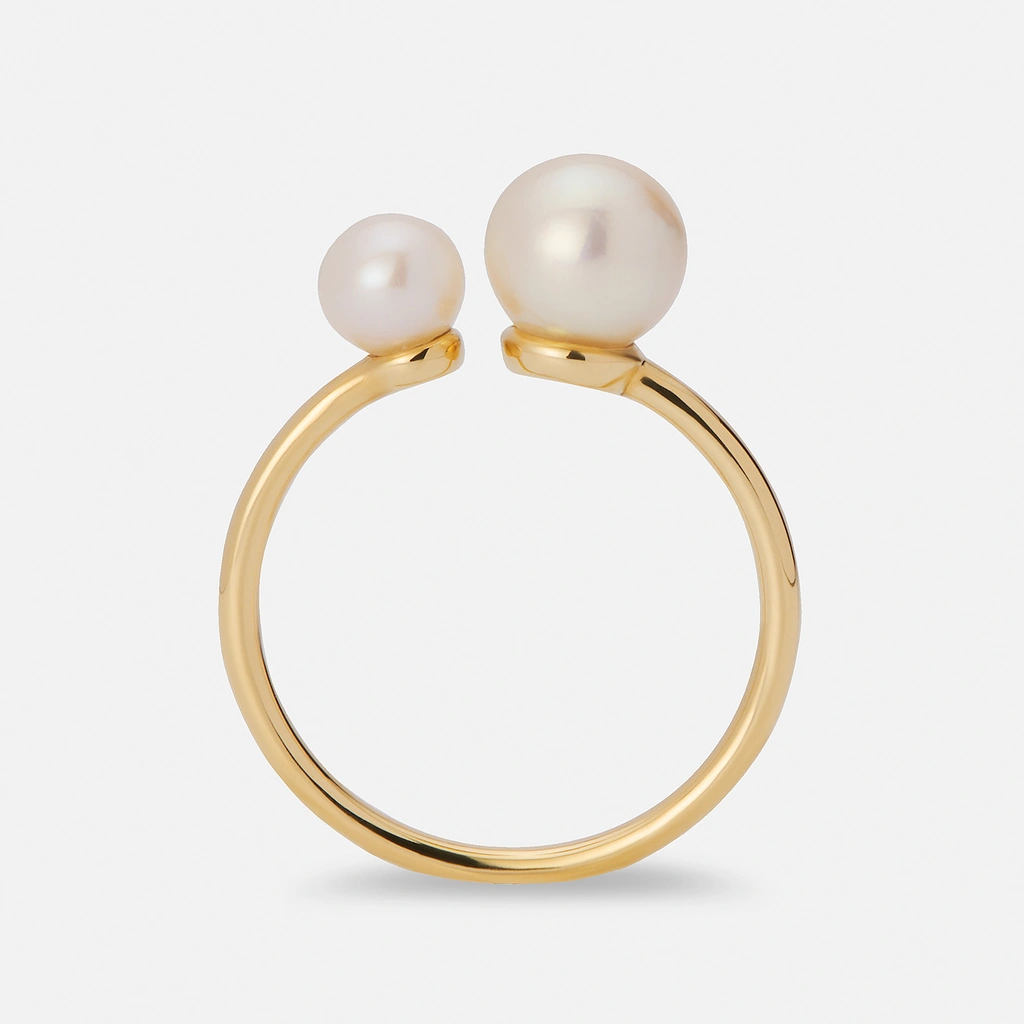 Je t´aime 18K guldring - Port de Perle Akoya