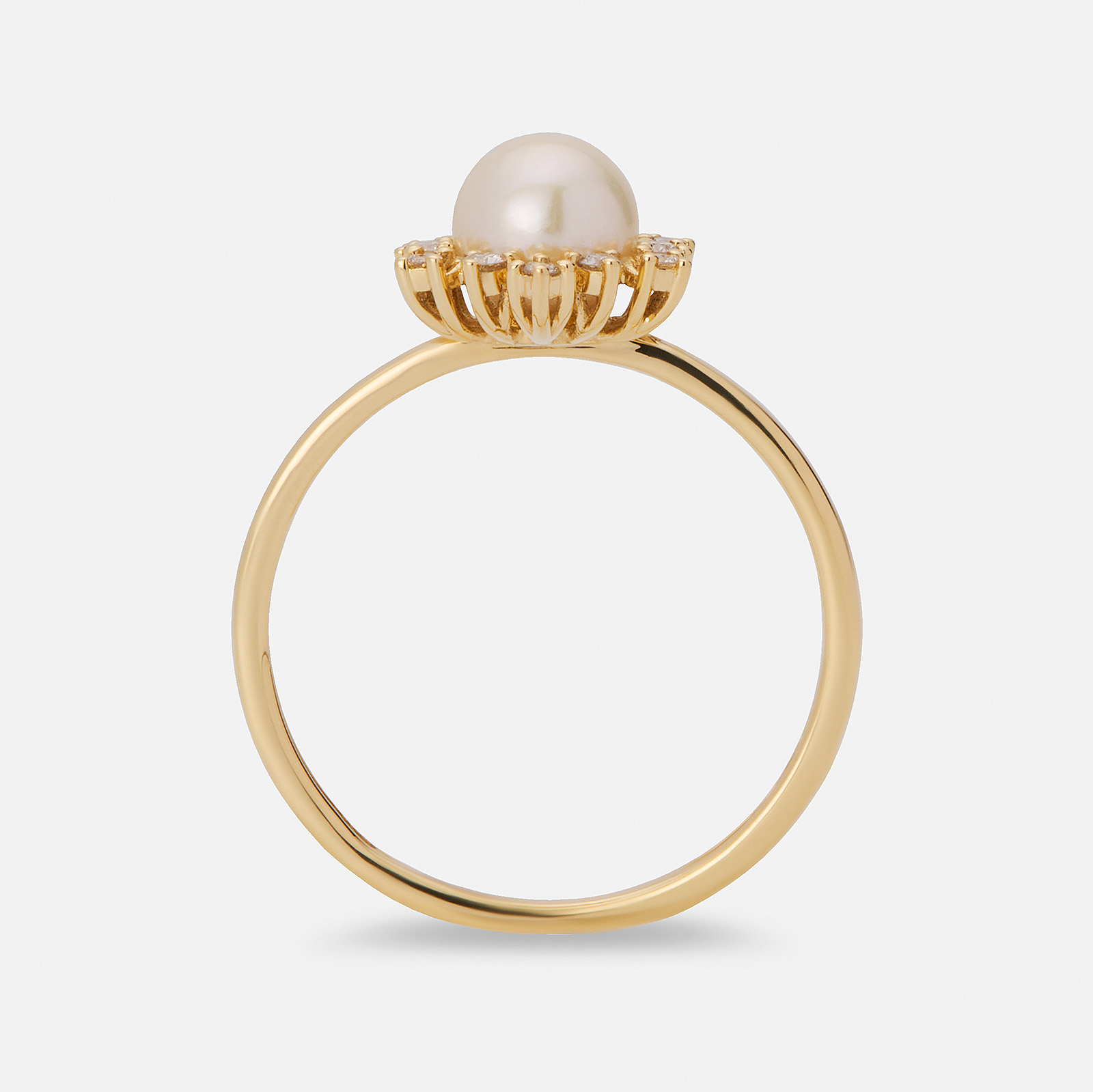 Je t´aime 18K guldring - Cap d’Or Akoya