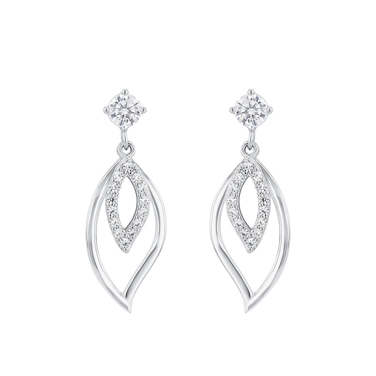 Silverörhängen, hängande lövformer - 28 mm