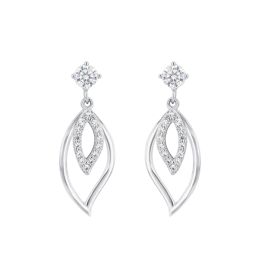 Silverörhängen, hängande lövformer - 28 mm