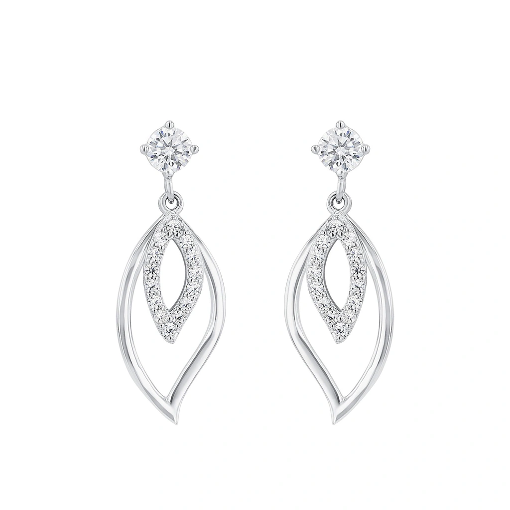 Silverörhängen, hängande lövformer - 28 mm