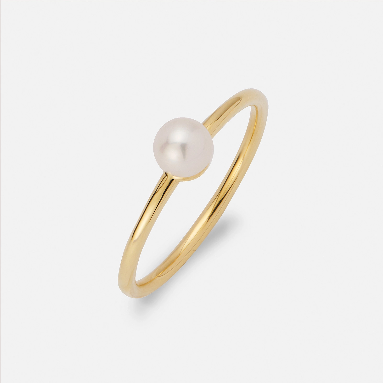 Je t´aime 18K guldring - Perle d'Huître Akoya