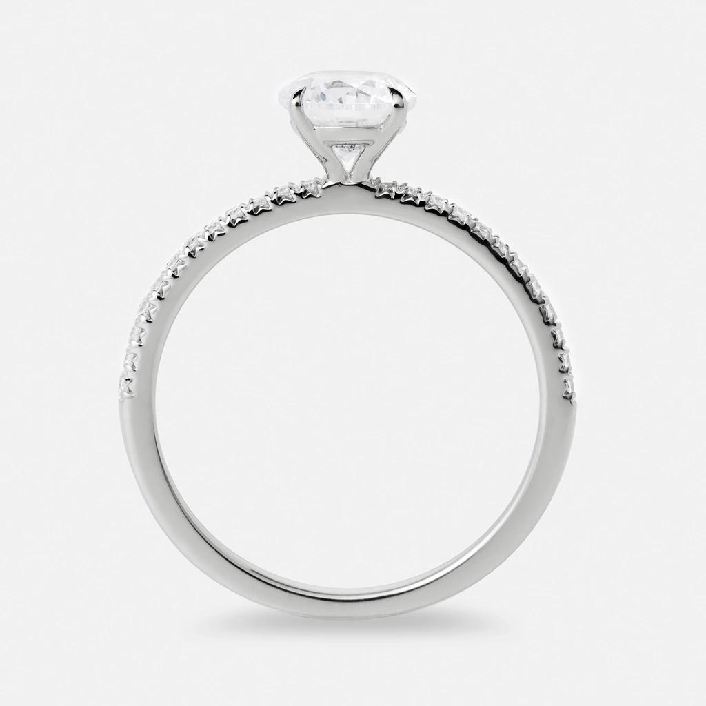 Je t´aime 18K ring vitguld - L'Élue Lumière