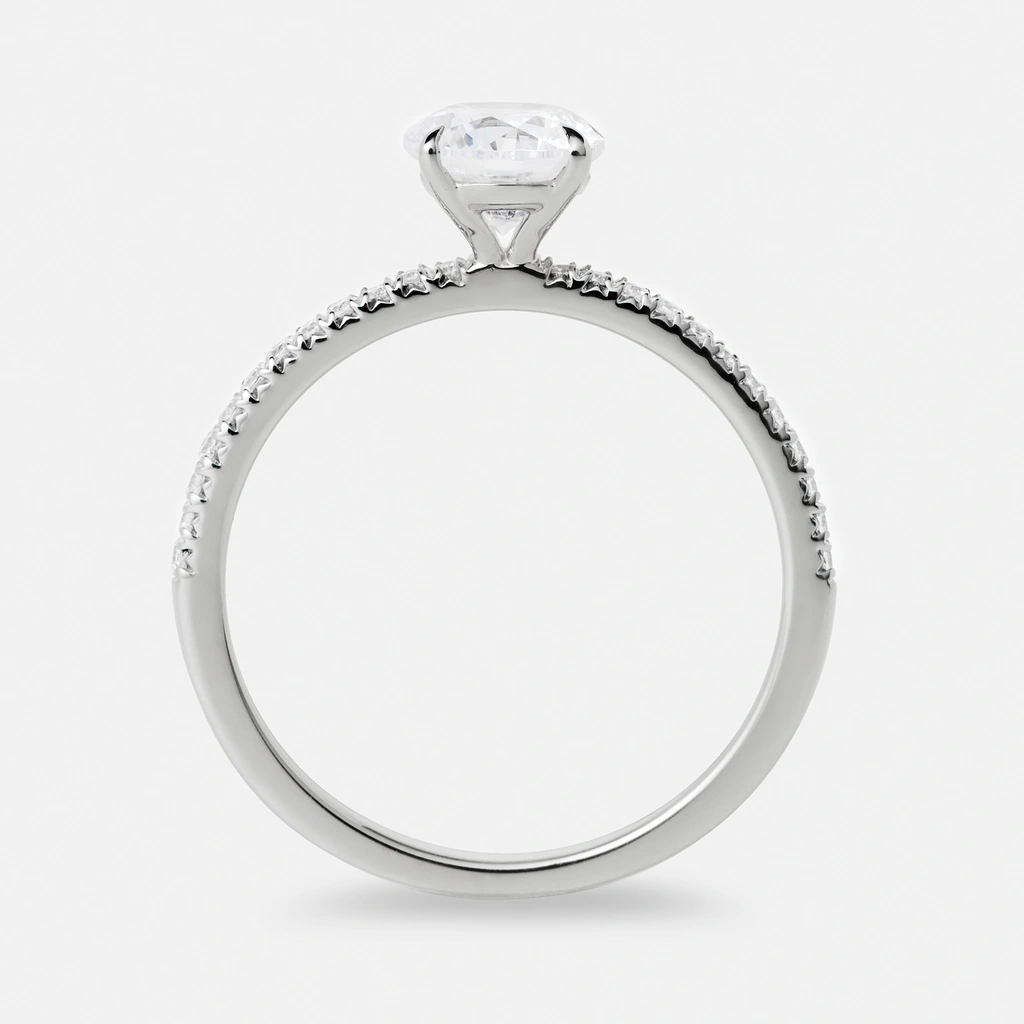 Je t´aime 18K ring vitguld - L'Élue Lumière