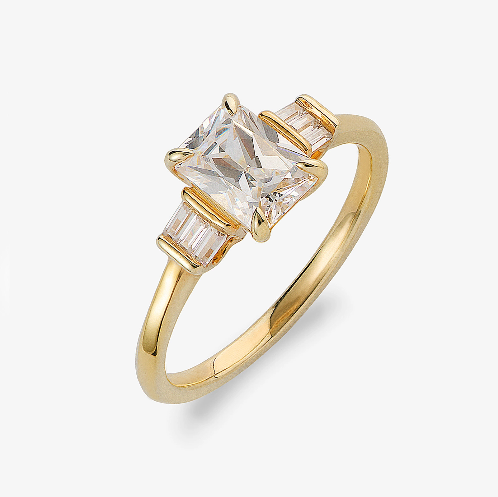 Je t´aime 18K guldring - Couronne