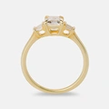 Je t´aime 18K guldring - Couronne