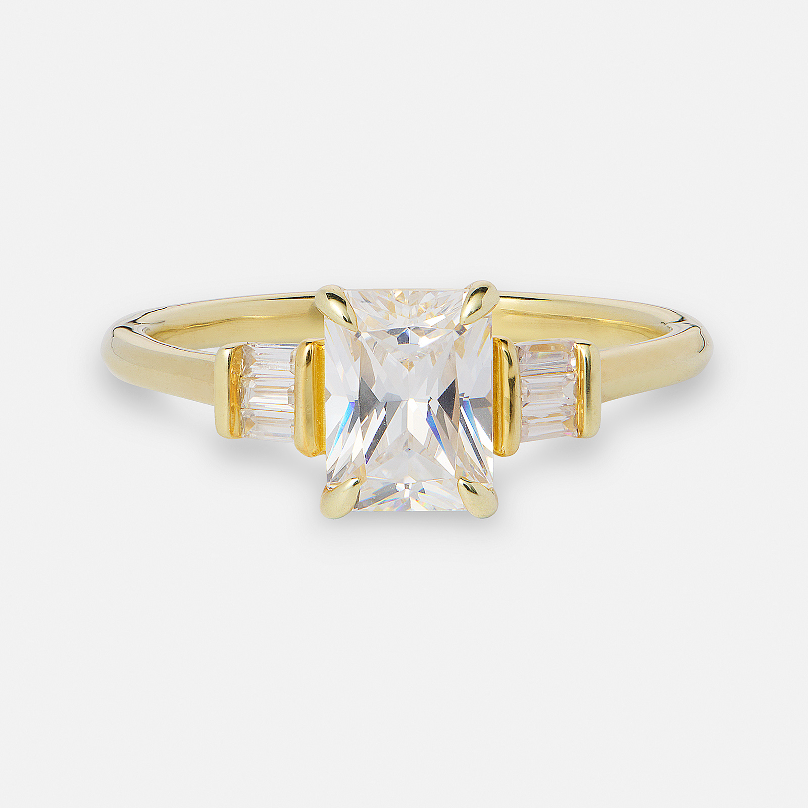 Je t´aime 18K guldring - Couronne