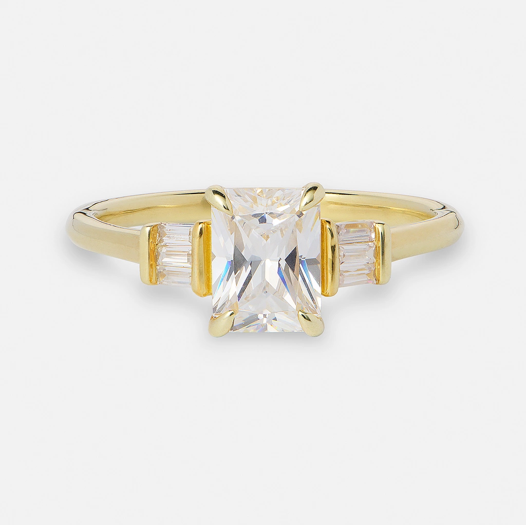 Je t´aime 18K guldring - Couronne